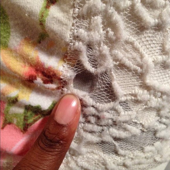 Cute Floral Crop Top size M - Picture 7 of 8